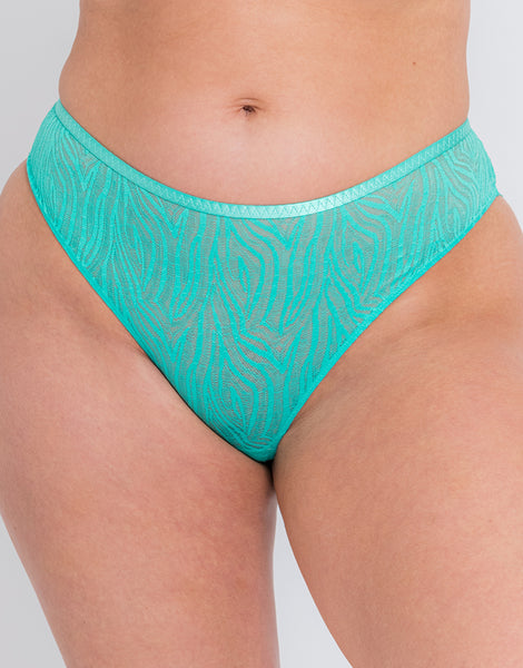 Curvy Kate Lace Daze Brazilian Brief Blue Lagoon – Brastop UK