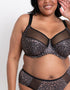 Adella Athena Aura Full Cup Side Support Bra & Brief Bundle Leopard Print