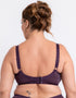 Adella Athena Full Cup Side Support Bra Plum