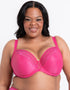 Adella Hera Full Plunge Bra & Brief Bundle Hot Pink