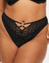 Ann Summers Astral High Waist Thong Black