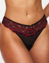 Ann Summers Sexy Lace Thong Black/Red