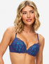 Ann Summers Sexy Lace Padded Plunge Bra Dark Blue