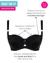 Curvy Kate Boost Me Up Padded Balcony Bra Black