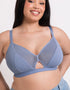 Curvy Kate Get Up and Chill Non-Wired Bralette Slate Blue