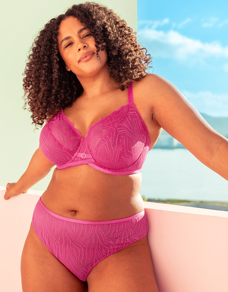 Curvy Kate Lifestyle Lace Brazilian Brief Lilac Violet – Brastop US