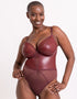 Curvy Kate Lucky Star Plunge Body Oxblood