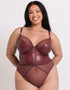 Curvy Kate Lucky Star Plunge Body Oxblood