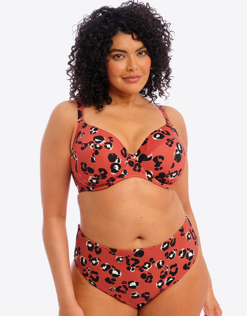 Elomi Kotiya Plunge Bikini Top Terracotta – Brastop UK