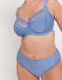 Flirtelle Emilie Full Cup Side Support Bra & Brief Bundle Hydrangea Blue