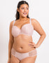 Flirtelle Esme Padded Balcony Bra Blush Pink