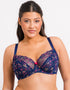 Flirtelle Rosie Balcony Bra Navy Mix