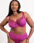 Flirtelle Swirl Balcony Bra & Brief Bundle Orchid