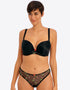 Freya Rose Blossom Moulded Plunge T-shirt Bra Black