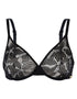 Gossard Glossies Lotus Sheer Bra Black