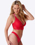 Gossard Superboost Lace Deep V Bralette Rose Red