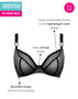 Curvy Kate Lifestyle Plunge Bra Black