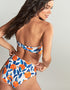 Panache Ella Twist Bandeau Bikini Top Sicily Print