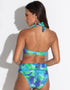 Pour Moi Aruba Fold Over Bikini Brief Aqua Palm