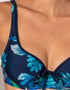 Pour Moi Palermo Balcony Bikini Top Navy Tropical