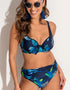 Pour Moi Palermo Balcony Bikini Top Navy Tropical