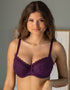 Pour Moi Rebel Side Support Bra Plum