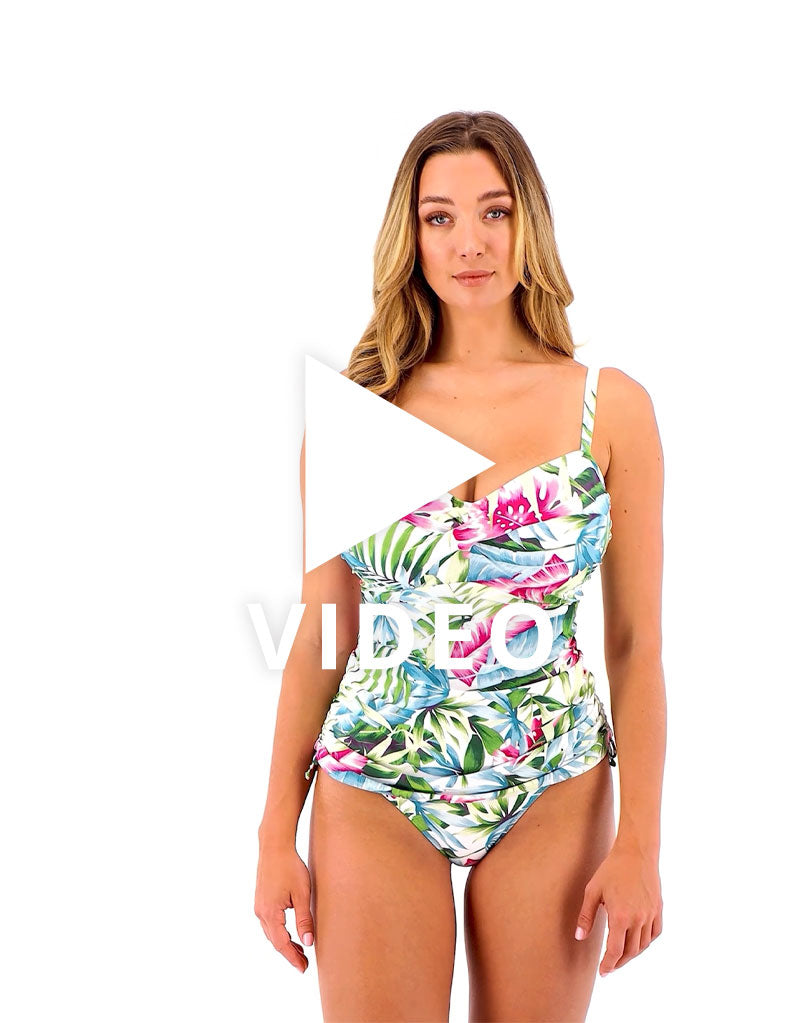 Get the 360 view of the Fantasie Langkawi tankini top in White Print