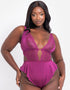 Scantilly After Hours Stretch Lace Teddy Orchid