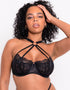 Scantilly Centrepiece Half Cup Bra Black