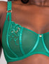 Scantilly Ornate Balcony Bra Emerald