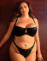 Scantilly Serpent Padded Half Cup Bra Black