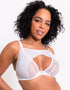 Scantilly Unveiled Deep Plunge Bra White