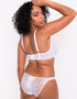 Scantilly Unveiled Deep Plunge Bra White