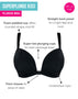 Curvy Kate Superplunge Kiss Padded Plunge Bra Black