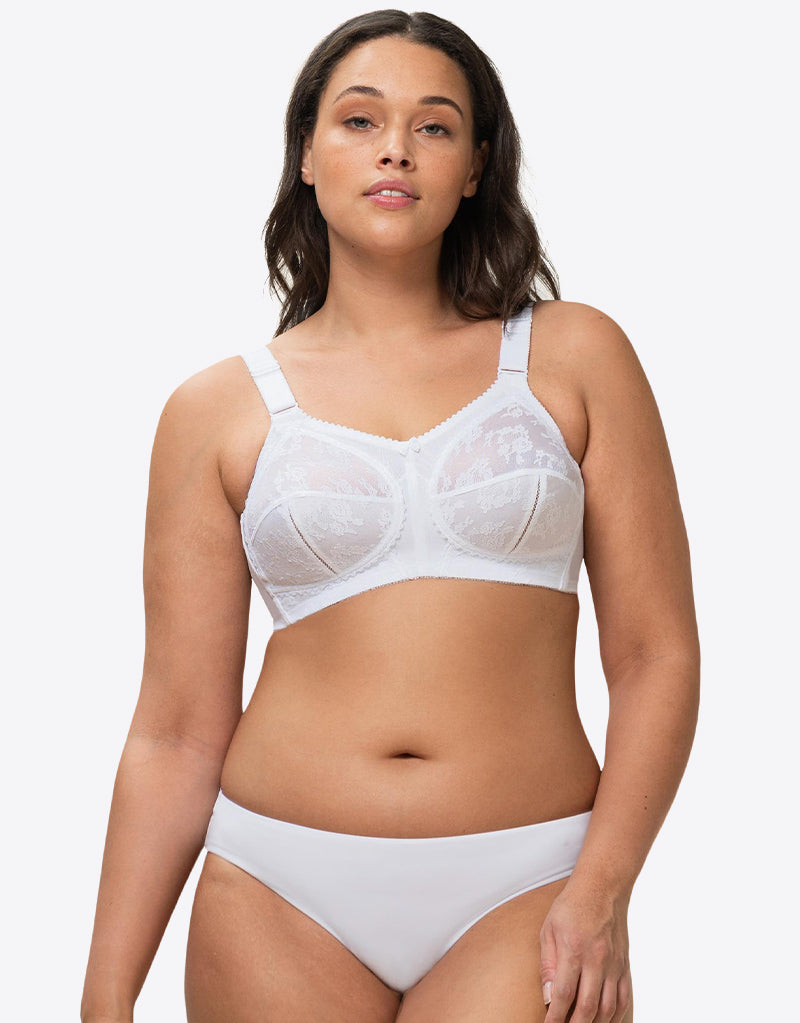 TRIUMPH DOREEN BRA Longline Unwired Bras Non Padded Full Cup Support  Lingerie £33.45 - PicClick UK