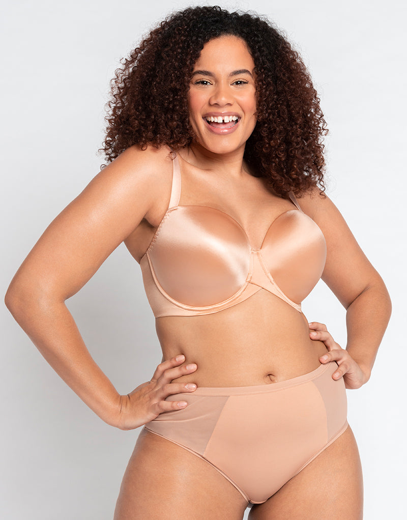 band too big? wrong cup style? wide/tall roots & small/splayed breasts 28D  - Curvy Kate » Smoothie Moulded Bra (CK2401)