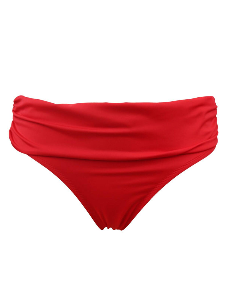 Pour Moi Santa Monica Fold Over Bikini Brief Red – Brastop UK