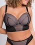 Curvy Kate Gin Fizz Longline Balcony Bra Black/Blush