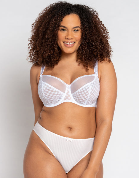 Curvy Kate Dottie Balconette Bra White – Brastop UK