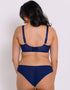 Curvy Kate Moody Bloom Brazilian Brief Navy Print