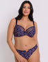 Curvy Kate Moody Bloom Brazilian Brief Navy Print