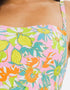 Figleaves Miami Bandeau Swimsuit Retro