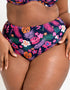 Flirtelle Hawaii Sands High Waist Bikini Brief Navy Print