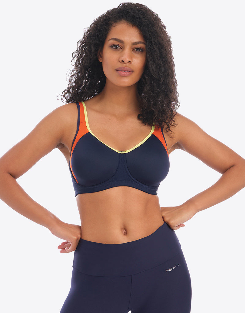Freya Women's Active Underwire Sports…  Underwire sports bras, White sports  bra, Sports bra