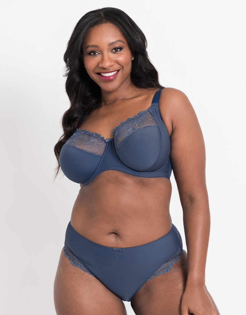 Attollo Lingerie Emelie Navy Longline Review: 28GG - Big Cup Little Cup