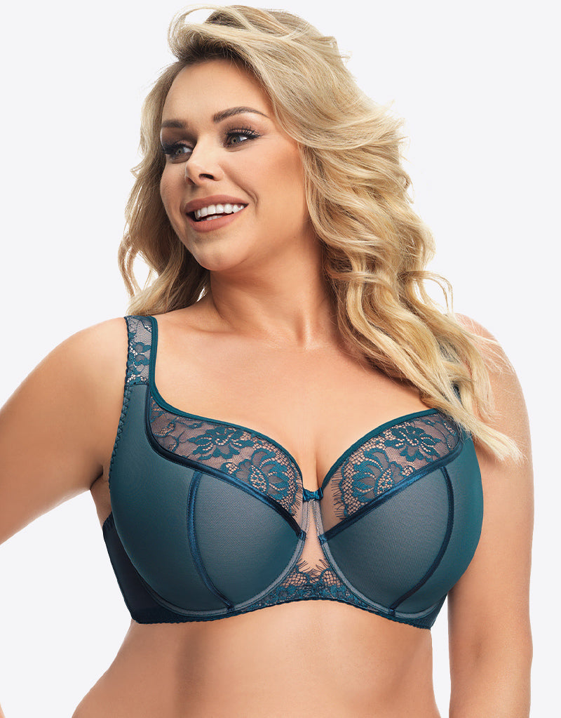 Gorsenia Alicante Balconette Bra Green – Brastop UK