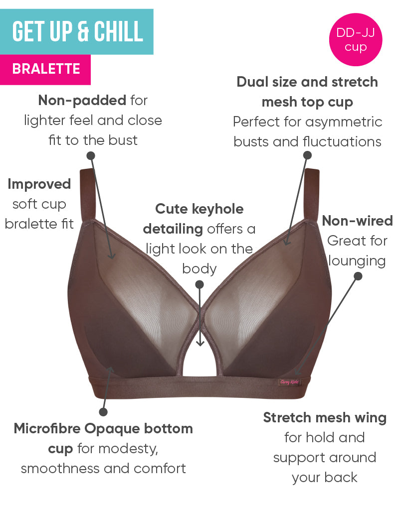 Brand - Mae Women's Lace Keyhole Bralette (for A-C cups) Size Large