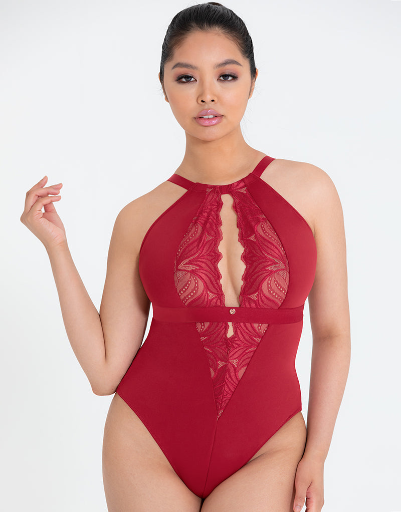 Scantilly Indulgence Stretch Lace Body Red – Brastop UK