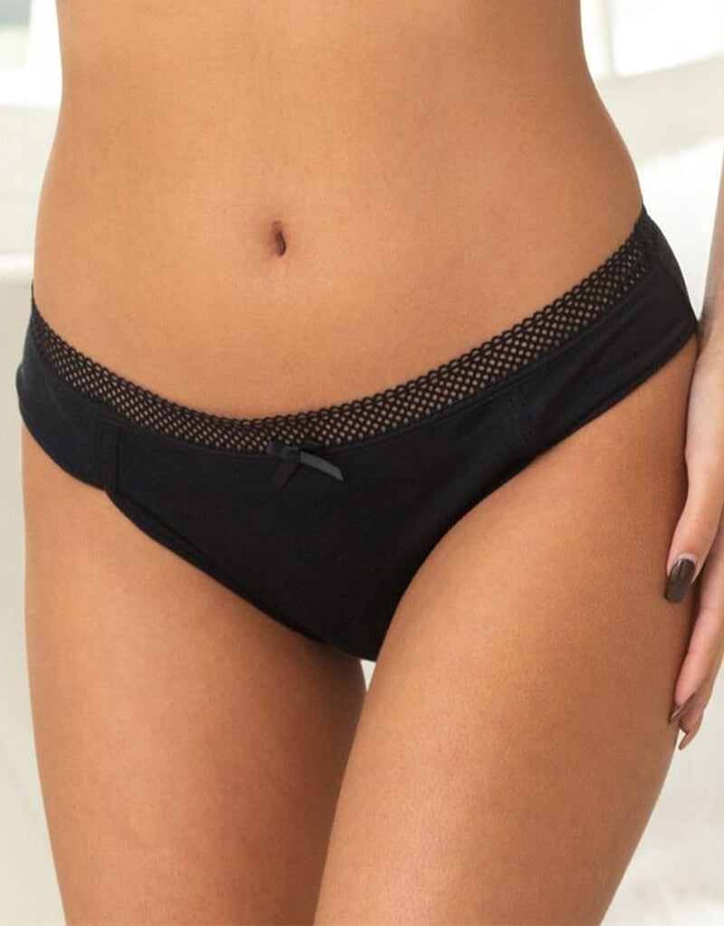 Pour Moi Love To Lounge Cotton Brief Black – Brastop UK