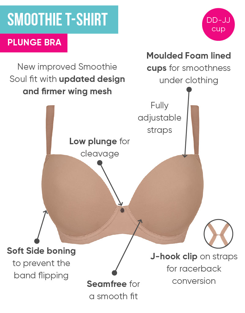 Curvy Kate Smoothie Strapless Bra in Latte - Busted Bra Shop
